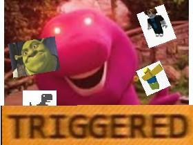 barney is angry