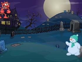 spooky snowman