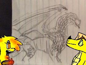 wings of fire sunny drawings