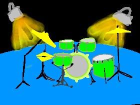 green drumset