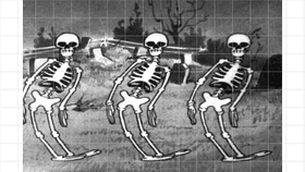 spooky scary skeletons