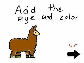 How to draw a lama