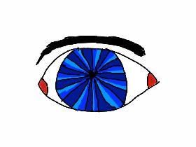 Eye Drawing - Blue