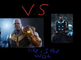 thanos vs thor