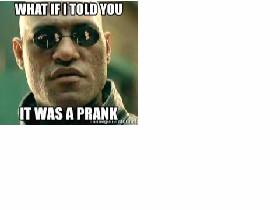 the prank game hahahahha