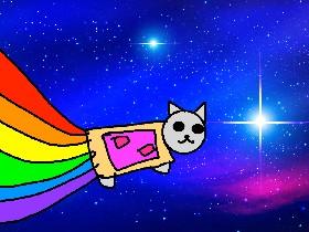 nyan cat in space