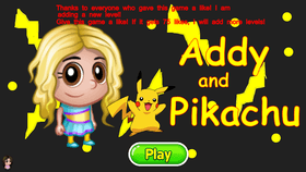 Addy and Pikachu