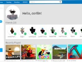 Roblox home screen