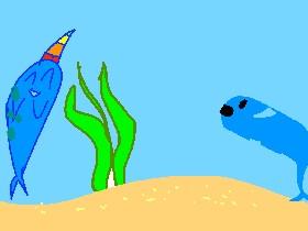 narwhal and whale