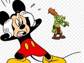 scared mickey mouse (tap the sngry troll