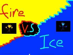 1-2 player ice vs fire NEW 1