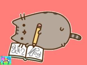 Pusheen draws 1