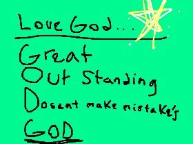 U better love are God!