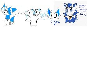 blu in diffrent styles!