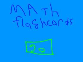 Math flashcards