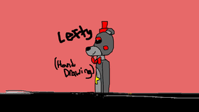 Lefty hand drawing