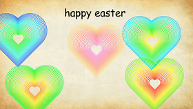 Rainbow Hearts easter