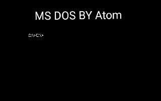 MS DOS