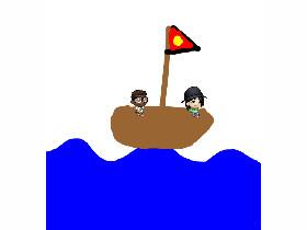 2 guys in a boat