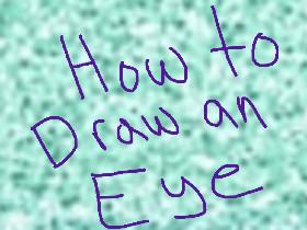 How to draw an eye  