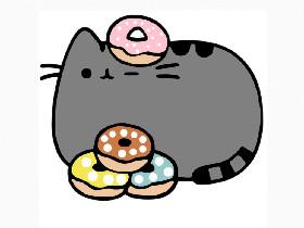 Pusheen Eating Donuts! 🍩 🙂