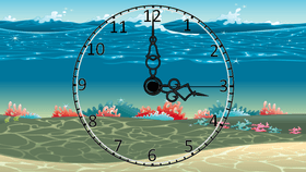 Ocean Roman Numeral Clock