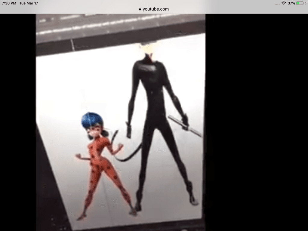 cat noir taller then lady bug (by wolf girl)
