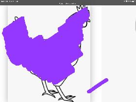 draw a purple chicken