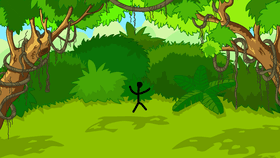 Stick Man in a Jungle