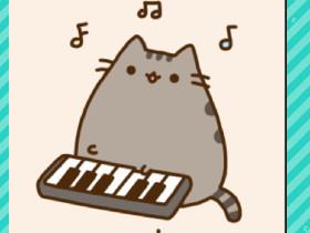 Pusheen plays happy birthday song 1