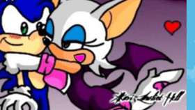 rouge kissing sonic