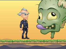 officer vs floating Head zombie