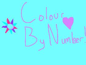 Colour by number hearts & stars