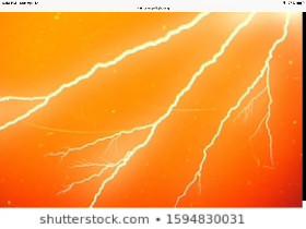 orange lightning