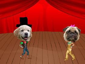 dog head dance party