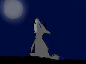 for night wolf howling (wolf girl
