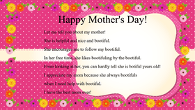 Mother&#039;s Day Mad Libs