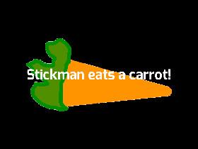 Stickman Eats a carrot!