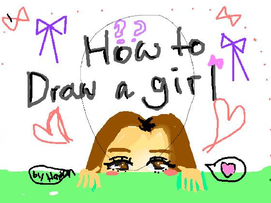 How to draw girl 1