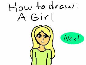 How to draw a girl!