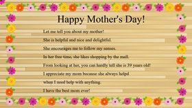 Mother&#039;s Day Mad Libs