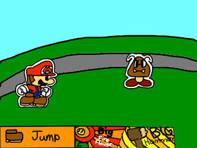 Paper Mario battle ( with animation)