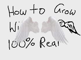 How to Grow Wings