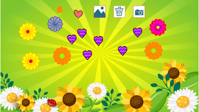 flower and hearts creator