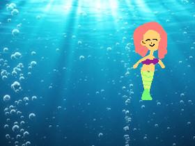 Ariel swimming