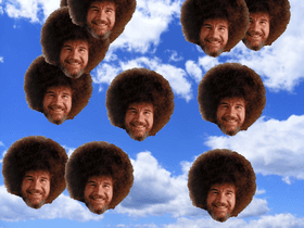 Raining Bob Ross