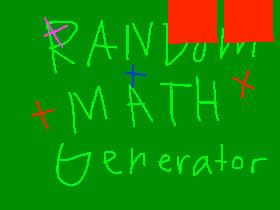 Random math generator 1