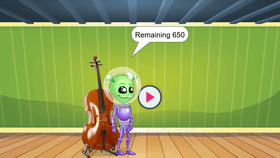 Alien play cello