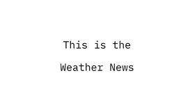 Weather News