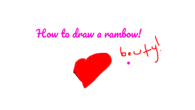 how to draw a rambow!